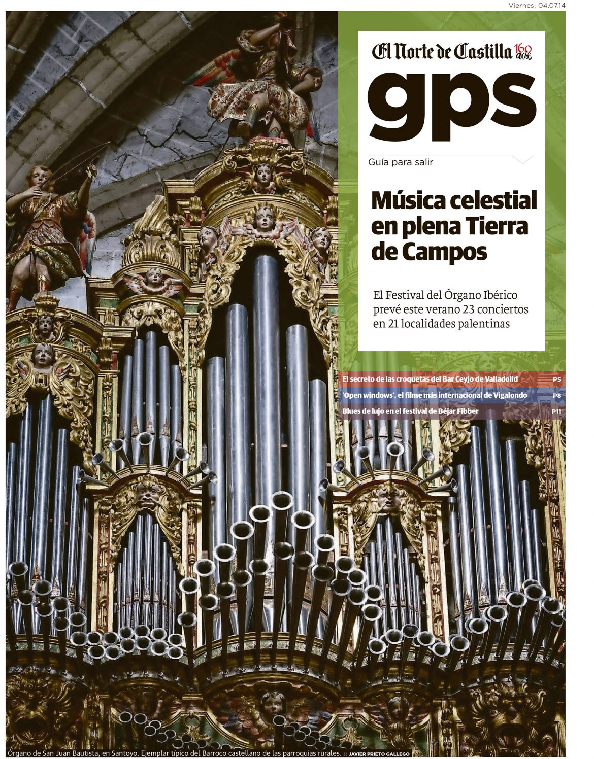 Festival de órgano ibérico en Palencia. Reportaje de Javier Prieto Gallego en El Norte de Castilla