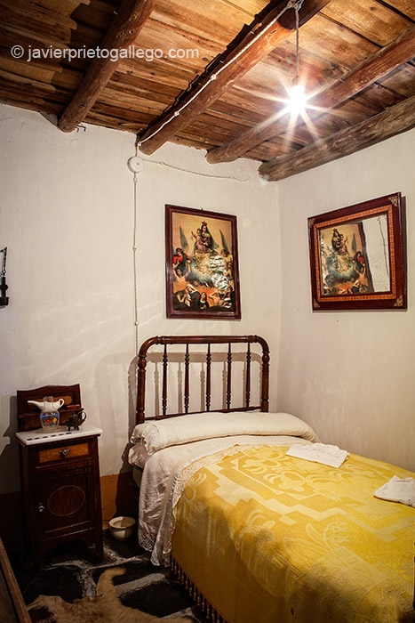 Dormitorio. Museo etnográfico Casa Labriega. Localidad de Valle de la Serena. Comarca de La Serena. Badajoz. Extremadura. España. © Javier Prieto Gallego