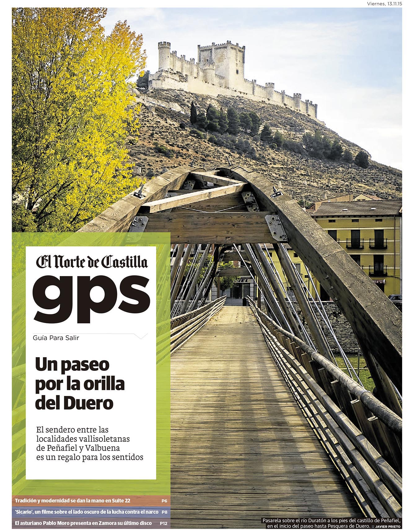 El GR14 entre Peñafiel y Pesquera de Duero. Reportaje publicado por Javier Prieto Gallego en el periódico EL NORTE DE CASTILLA.
