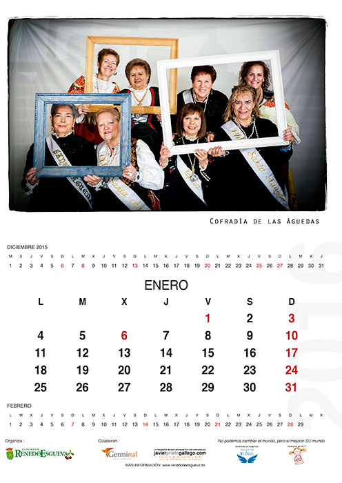 Calendario Solidario de Renedo de Esgueva 2015. © Javier Prieto Gallego