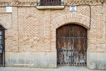 Portada del hospital de San Lázaro. Mayorga. Valladolid. Castilla y León. España. ©Javier Prieto Gallego
