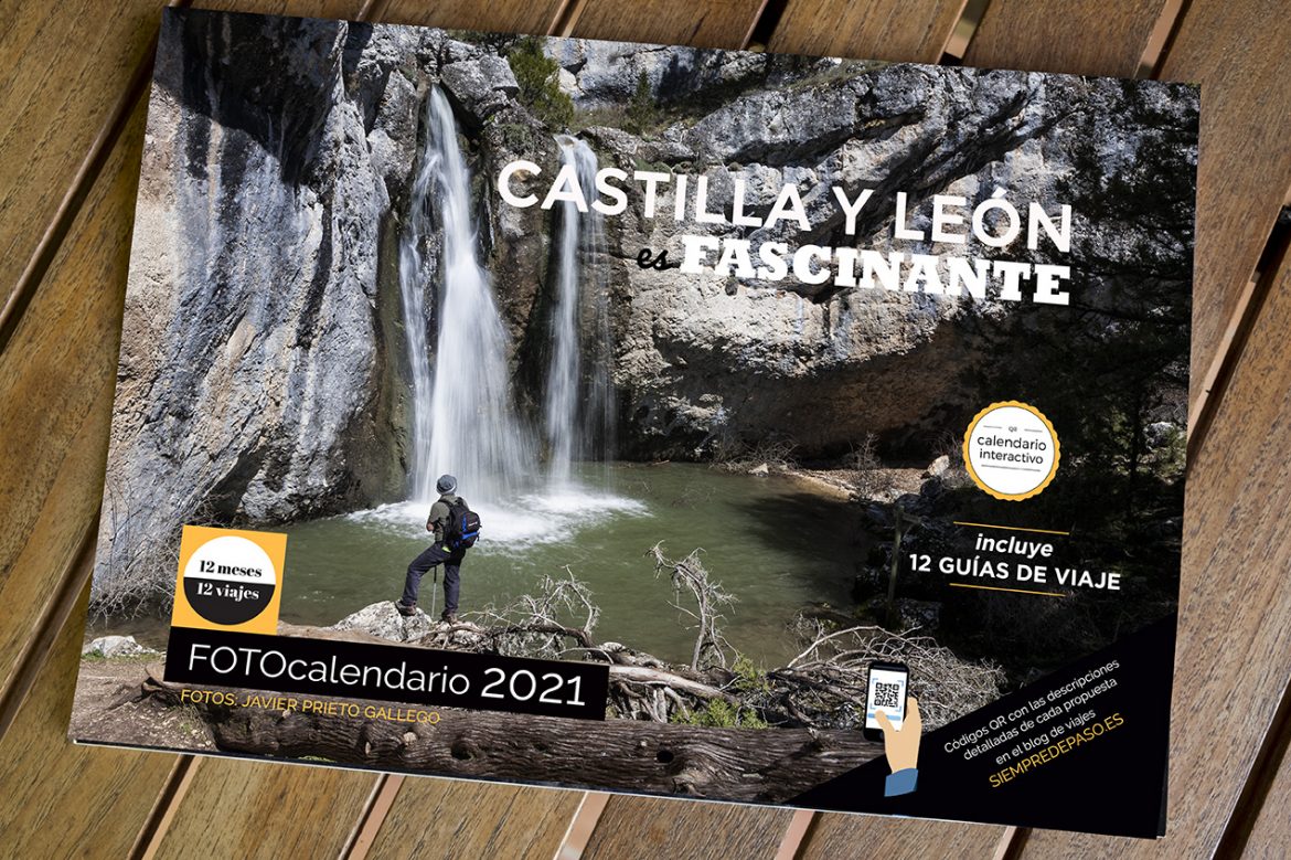 Portada del calendario de 2021"Castilla y León: 12 meses, 12 viajes".