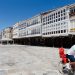 Galerías en la plaza de España de Aguilar de Campoo. Palencia. Castilla y León. España © Javier Prieto Gallego