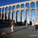 El acueducto de Segovia desde la plaza del Azoguejo. Castilla y León. España. © Javier Prieto Gallego