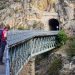 Puente del Poyo valiente, construido en curva, entre los túneles 6 y 7. Camino de Hierro. Arribes del Duero. Salamanca. Castilla y León. España. © Javier Prieto Gallego