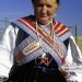 Una mujer luce el traje tradicional sayagués durante una celebración folclórica en el pueblo de Villalcampo, próximo a las Arribes zamoranas. [Villalcampo. Zamora. Castilla y León. España. © Javier Prieto Gallego]